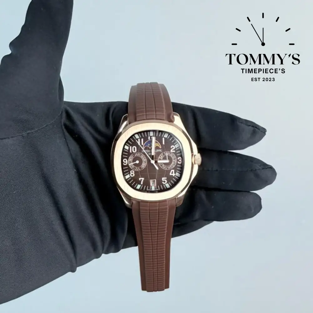 AAA+ Aquanaut Luce Annual Calendar Brown Dial 40mm Rubber Strap