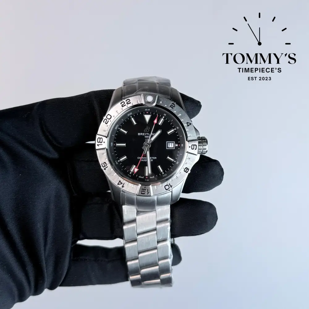 AAA+ Avenger Automatic GMT, 44mm Black Dial