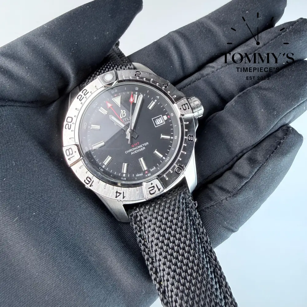 AAA+ Avenger Automatic GMT, 44mm Black Dial - Stainless Steel - Image 2