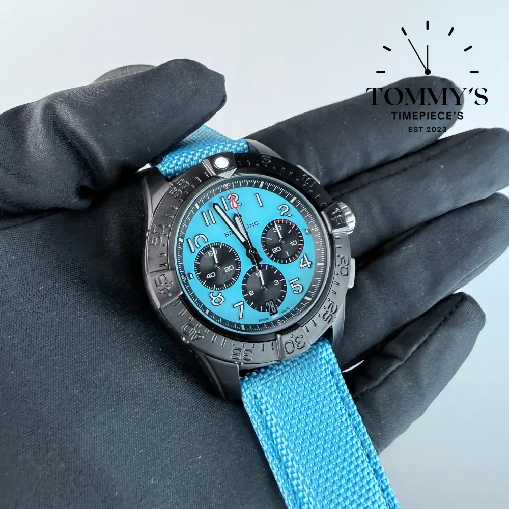 AAA+ Avenger B01 Chronograph 42mm Night Mission, Blue Dial - Image 2