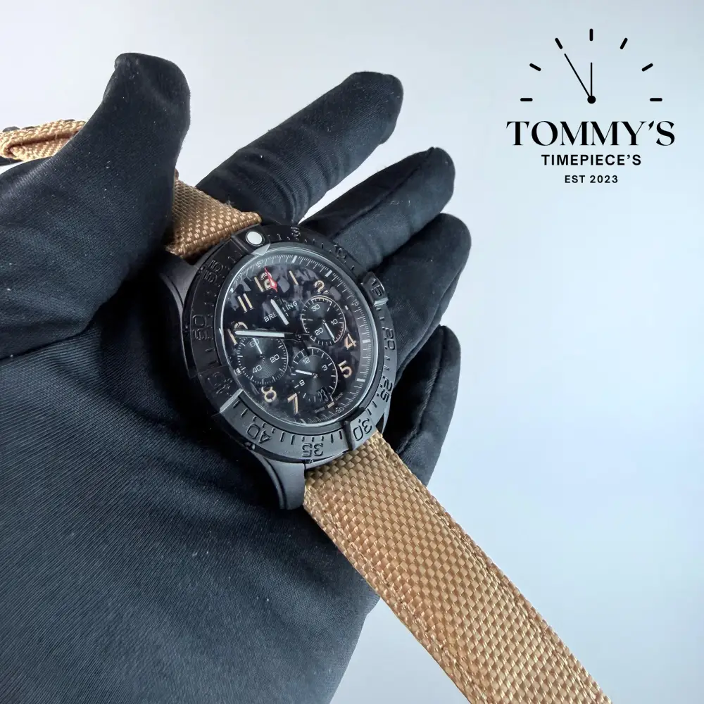 AAA+ Avenger B01 Chronograph 44 Night Mission, Black Dial - Image 2