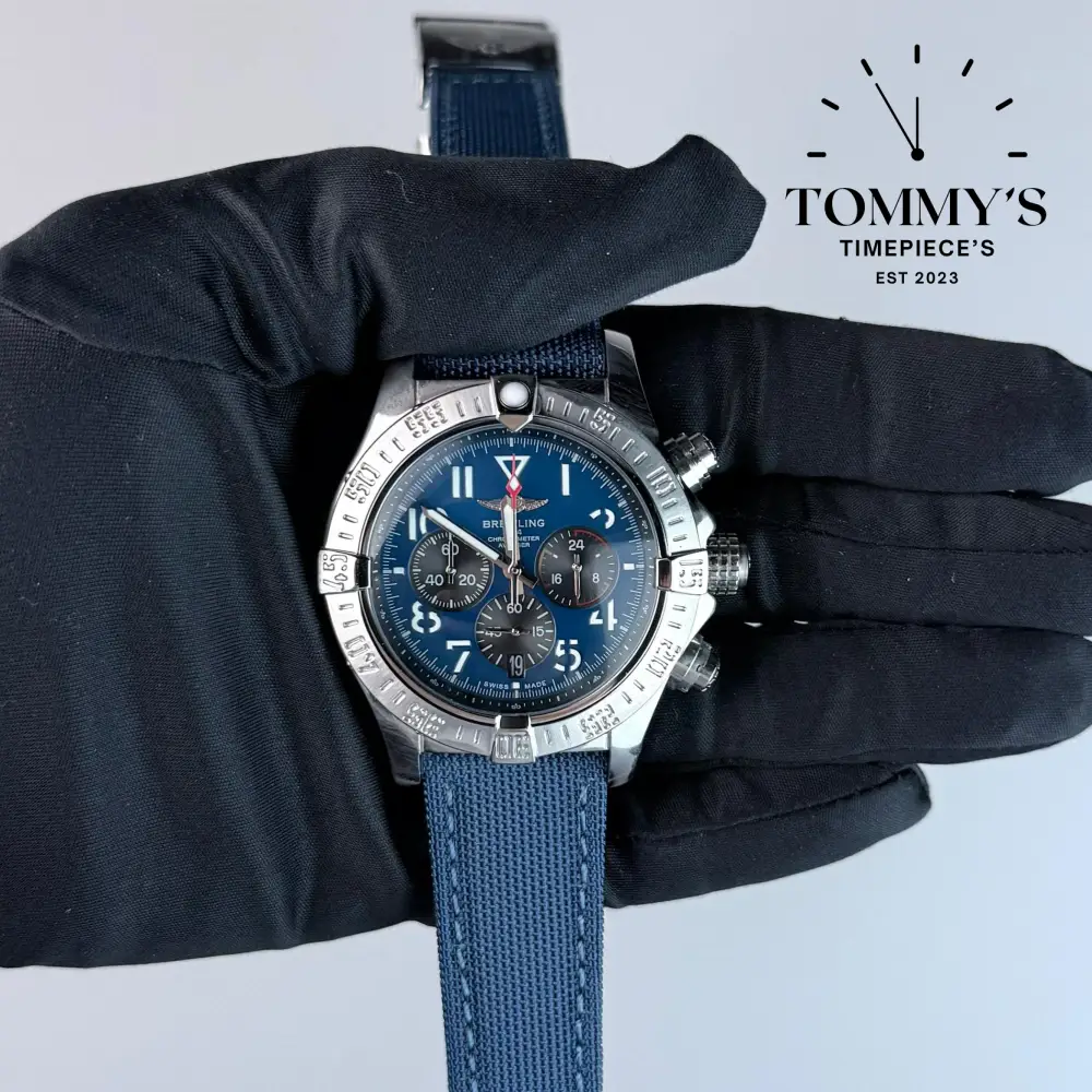 AAA+ Avenger B01 Chronograph, 45mm Blue Dial