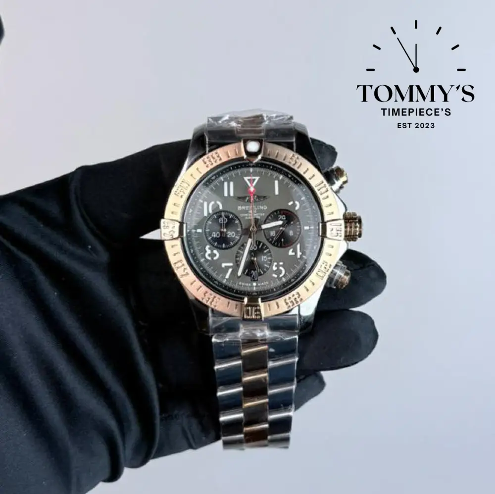 AAA+ Avenger B01 Chronograph, 45mm Grey Dial - Stainless Steel