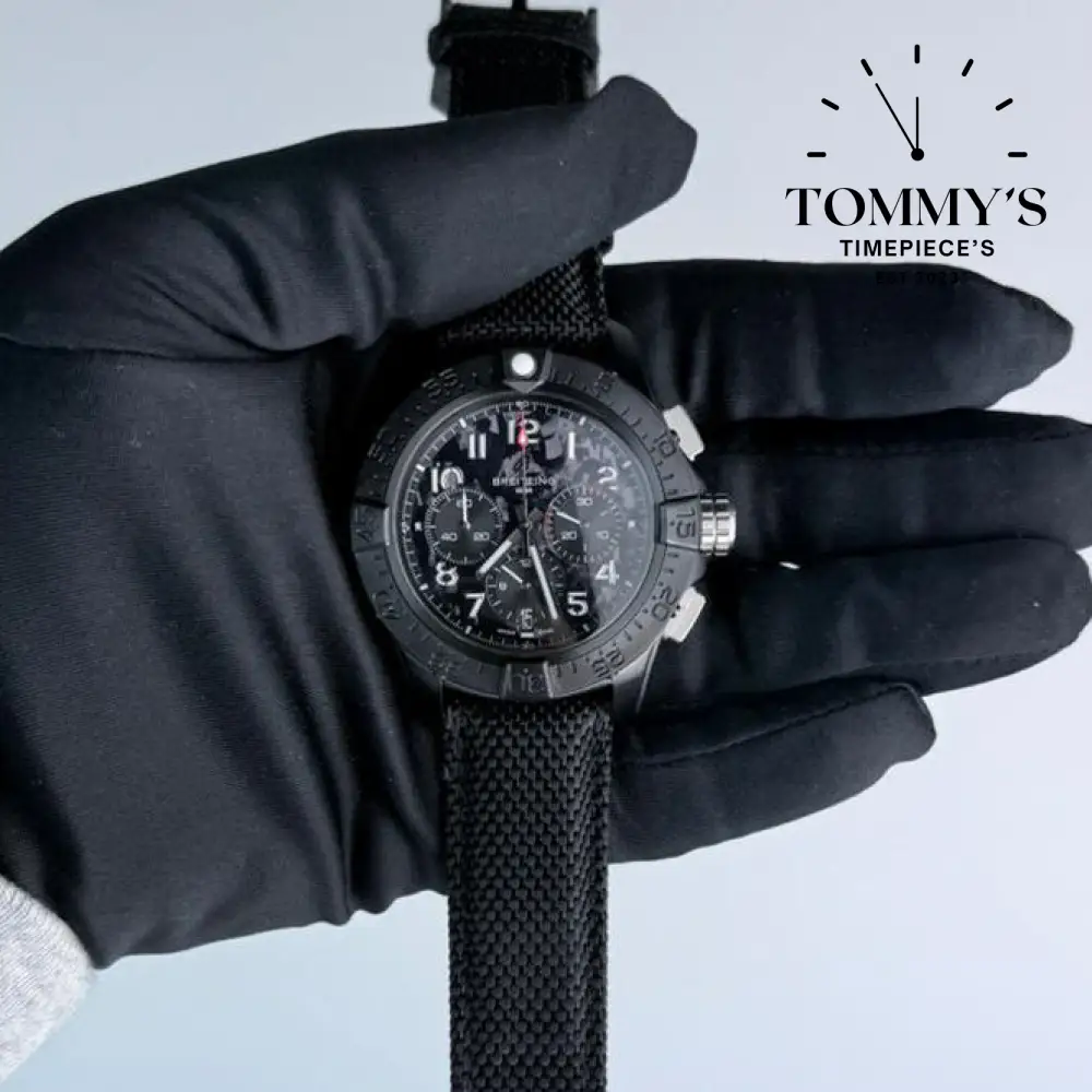 AAA+ Avenger Chronograph 44 Night Mission, Black Dial- (Black Ceramic Case)