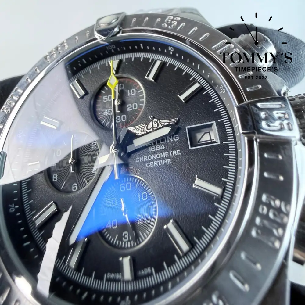 AAA+ Avenger Chronograph 45, Black Dial - Stainless Steel - Image 2