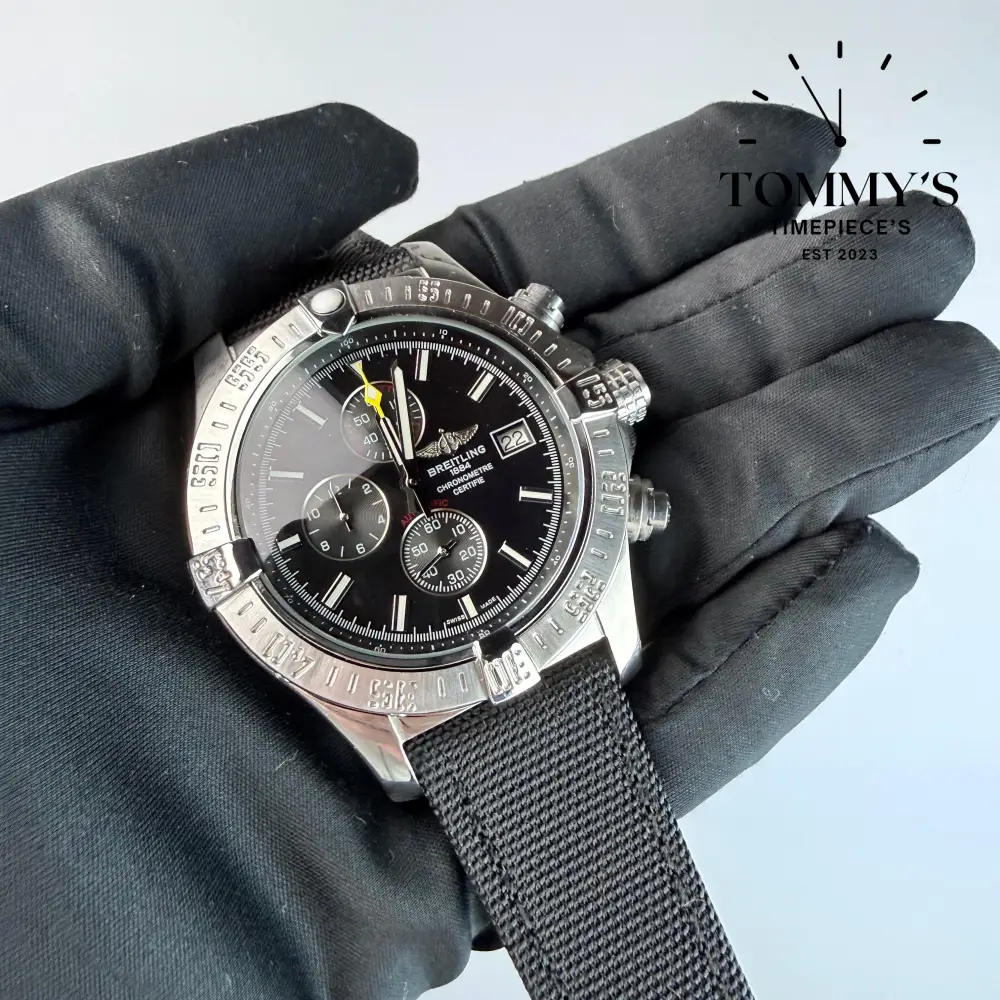 AAA+ Avenger Chronograph 45, Black Dial - Stainless Steel - Image 2