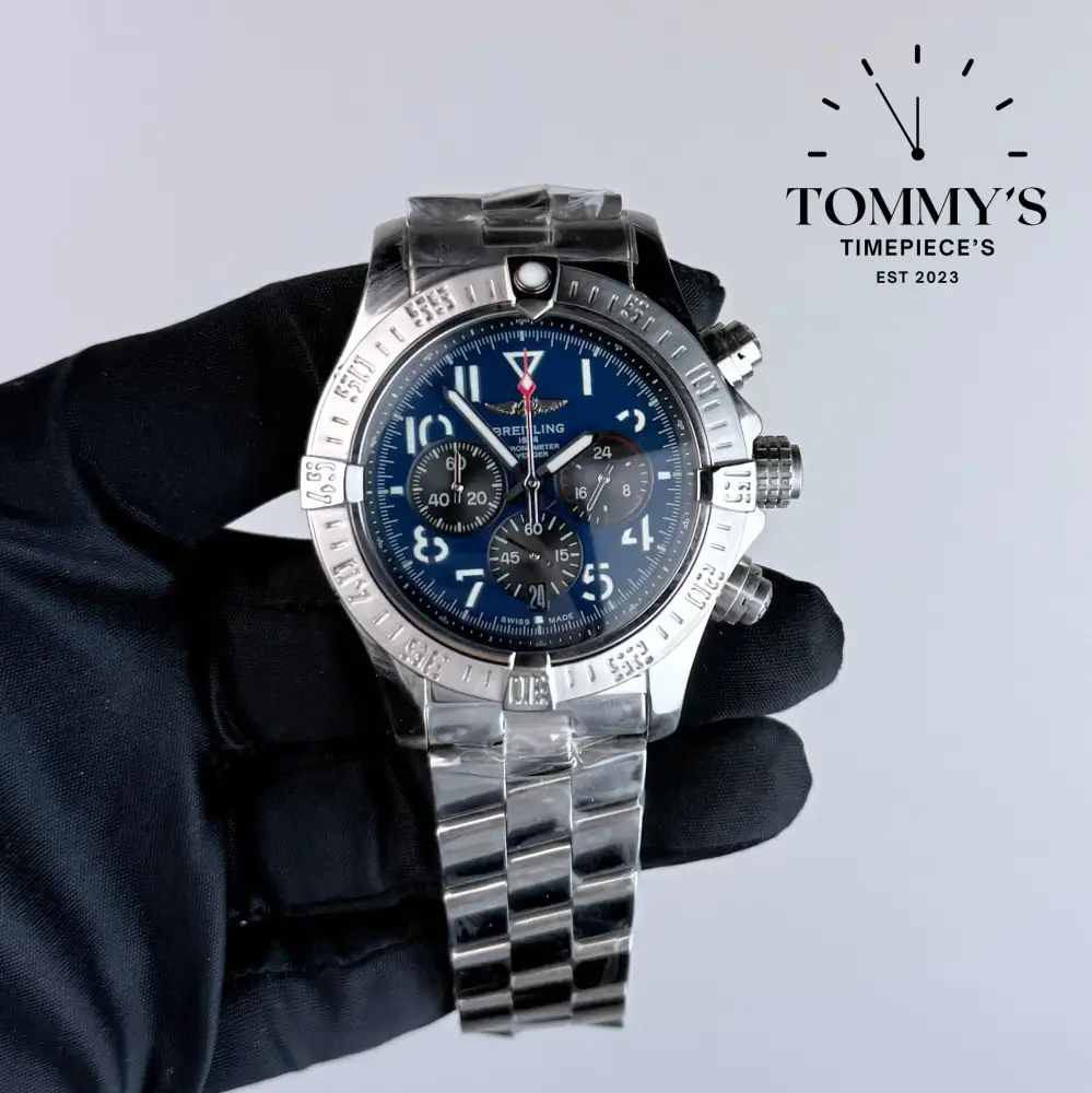 AAA+ Avenger Chronograph 45, Blue Dial - Stainless Steel