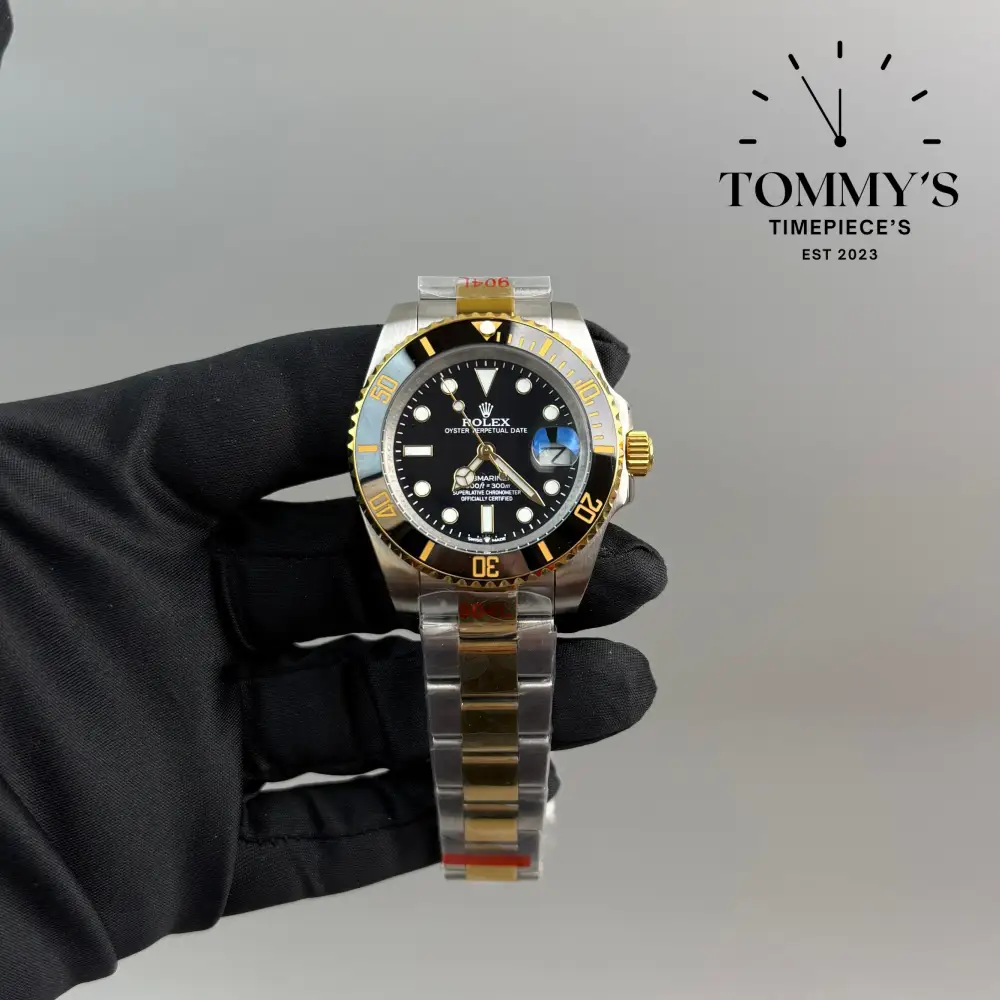 AAA+ Submariner Bimetal , (126613LN ) 41mm Black Dial-Oyster Bracelet (Black Bezel)
