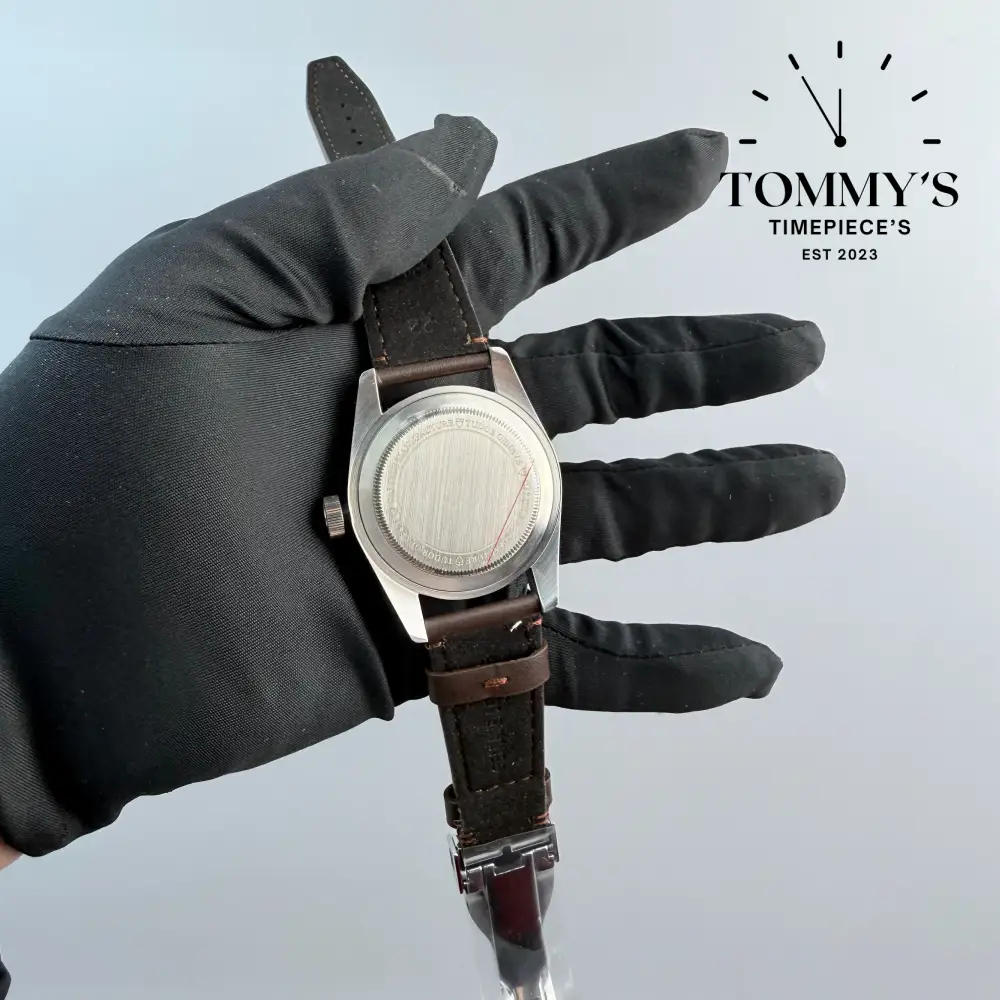 AAA+ Black Bay, 41mm Black Dial-Brown Leather Strap (Black Bezel) - Image 4