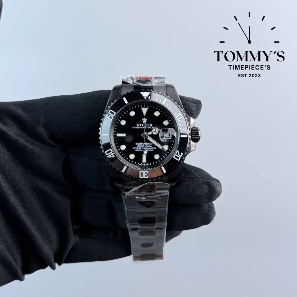 AAA+ Black Submariner, (126610LN) 40mm Black Dial-Oyster Bracelet (Black Bezel)