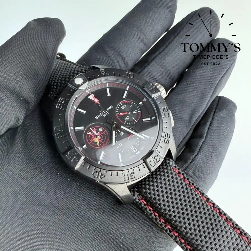 AAA+ Breitling Avenger B01 Chronograph 44 Night Mission USN "Dust Devils" - Black Ceramic - Image 2