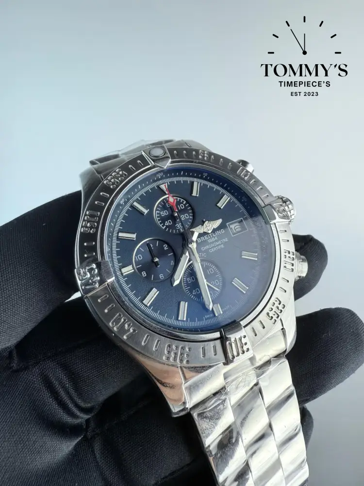 AAA+ Super Avenger II Automatic Chronograph, 48mm Blue Dial- Stainless Steel - Image 2