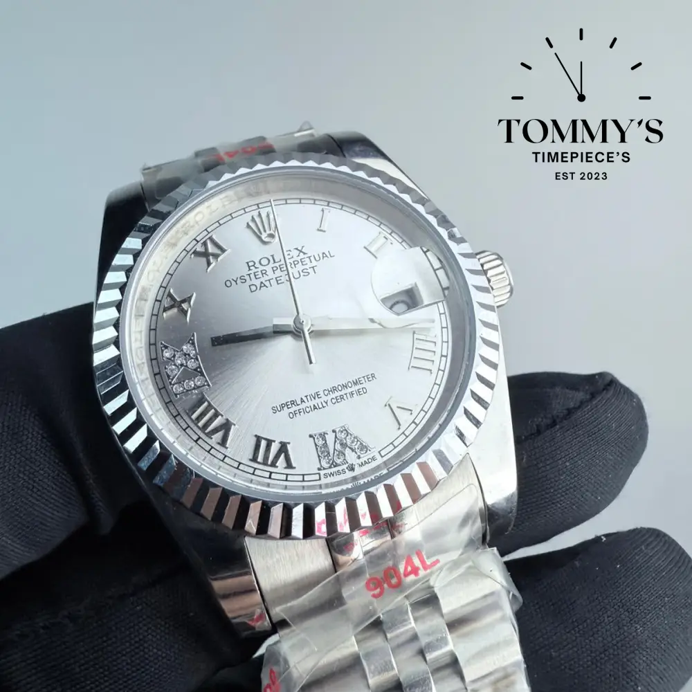 AAA+ Datejust, (116234) 36mm Silver Dial-Jubilee Bracelet (Fluted Bezel) - Image 2
