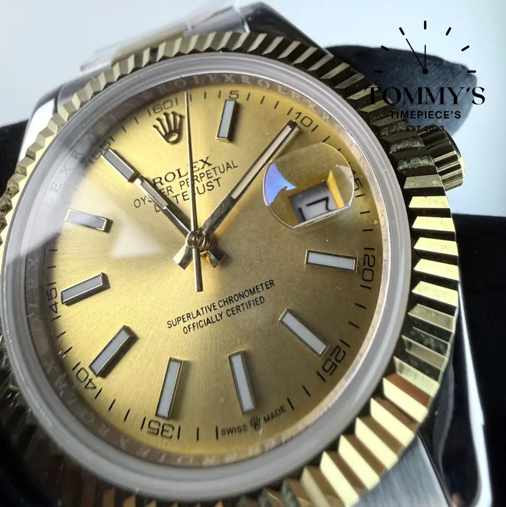 AAA+ Datejust (116333), 41mm champagne Dial-Oyster Bracelet (Fluted Bezel) - Image 2