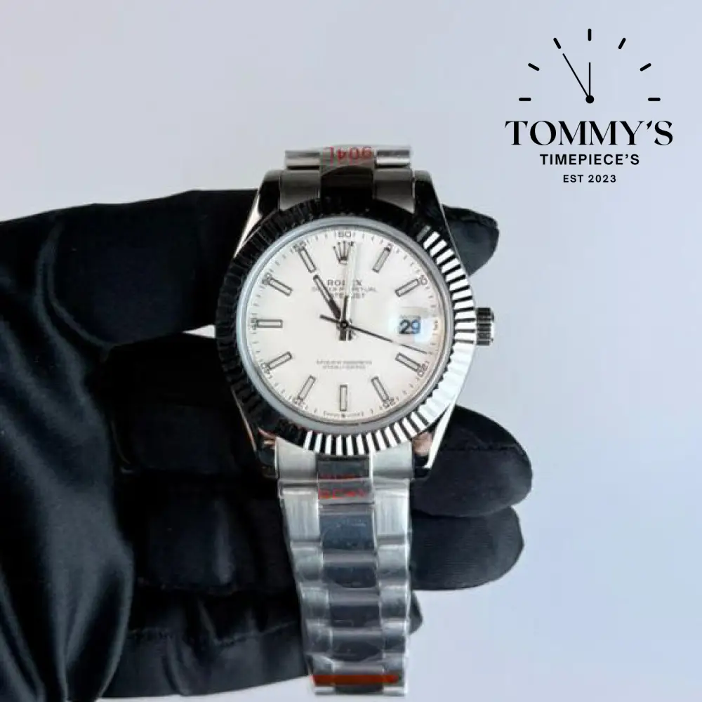 AAA+ Datejust (116334), 41mm White Dial-Oyster Bracelet (Fluted Bezel)