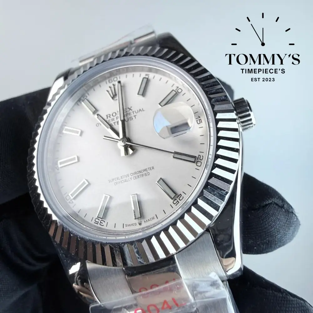 AAA+ Datejust (116334), 41mm White Dial-Oyster Bracelet (Fluted Bezel) - Image 2