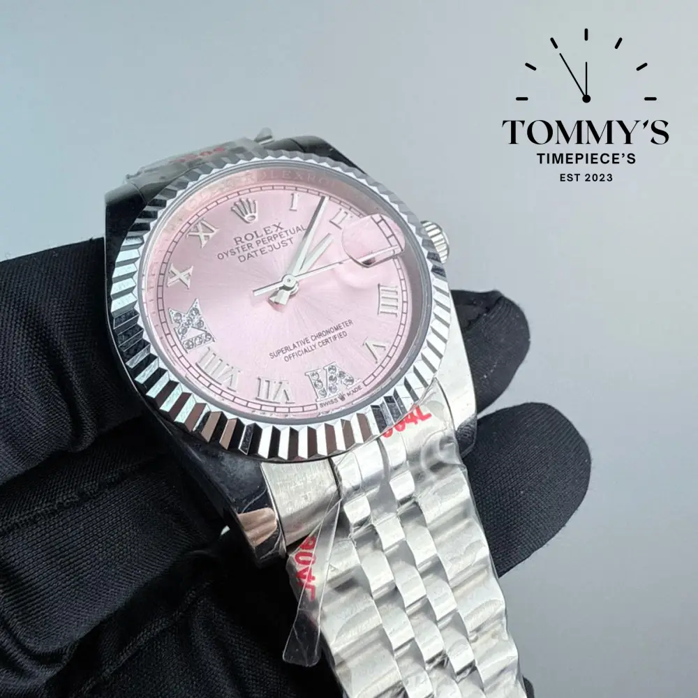 AAA+ Datejust, (126234) 36mm Pink Dial-Jubilee Bracelet (Fluted Bezel) - Image 2