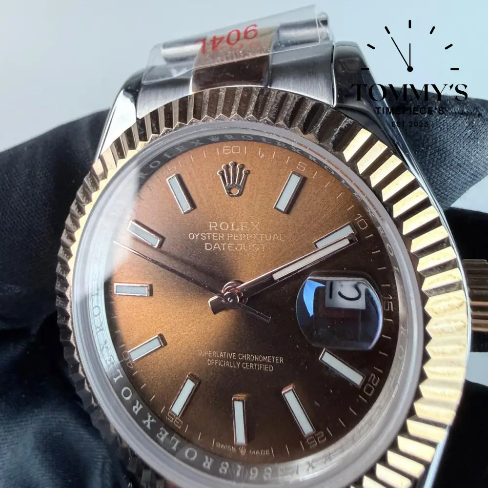 AAA+ Datejust (126331), 41mm Chocolate Dial-Oyster Bracelet (Fluted Bezel) - Image 2