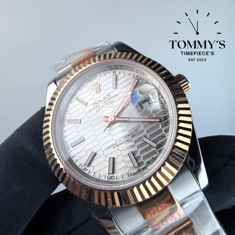 AAA+ Datejust (126331), 41mm Silver Motif Dial-Oyster Bracelet (Fluted Bezel) - Image 2