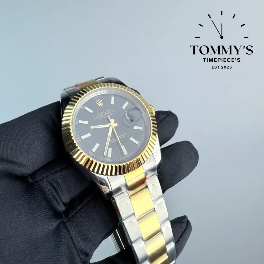 AAA+ Datejust, (126333) 41mm Black Dial-Bimetal Bracelet (Fluted Bezel) - Image 3