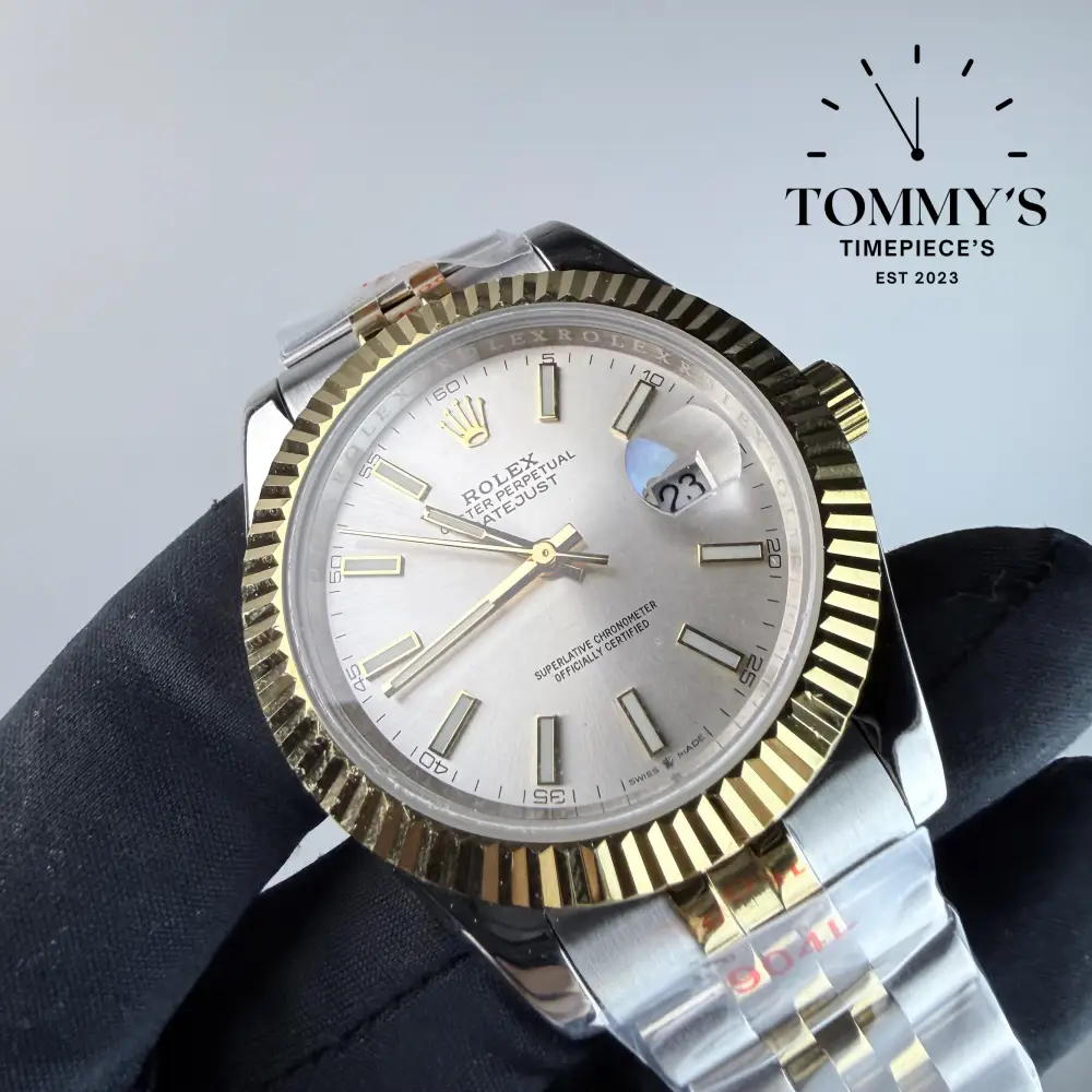 AAA+ Datejust (126333), 41mm Silver Dial-Jubilee Bracelet (Fluted Bezel) - Image 2