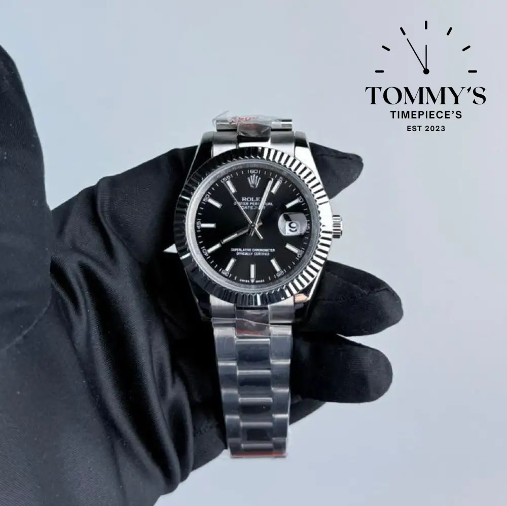 AAA+ Datejust, (126334) 41mm Black Dial-Oyster Bracelet (Fluted Bezel)