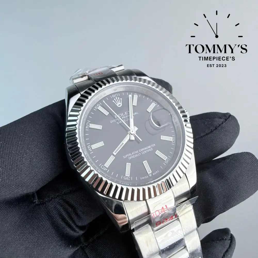 AAA+ Datejust, (126334) 41mm Black Dial-Oyster Bracelet (Fluted Bezel) - Image 2