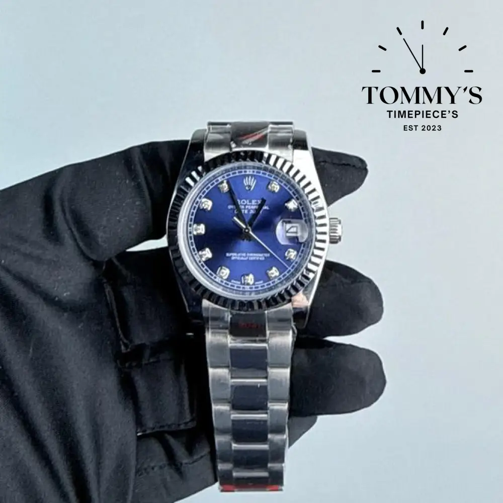 AAA+ Datejust (126334), 41mm Blue Dial-Oyster Bracelet (Fluted Bezel)