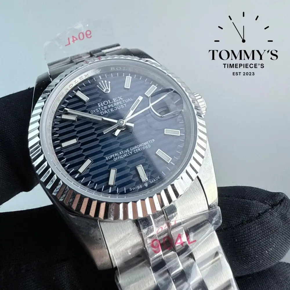 AAA+ Datejust, (126234) 36mm Blue Motif Fluted Dial-Jubilee Bracelet (Fluted Bezel) - Image 2