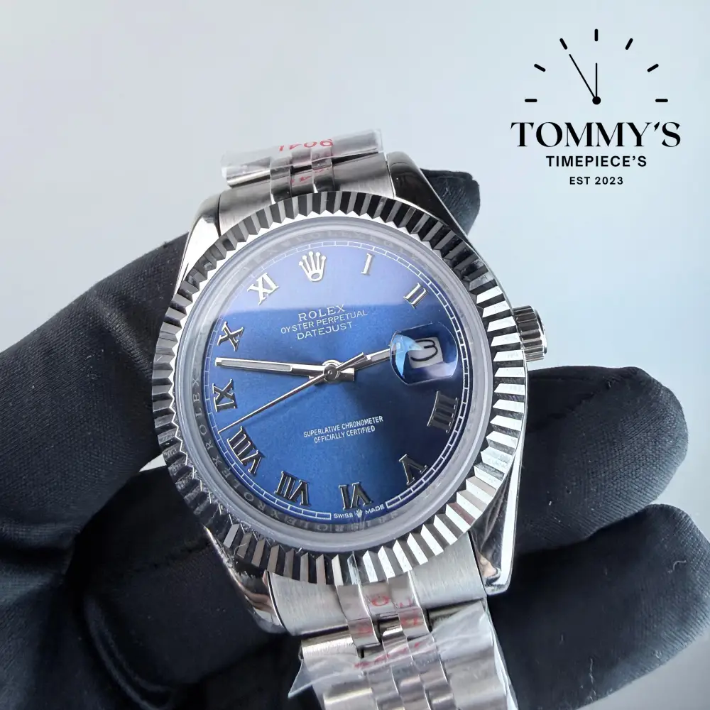 AAA+ Datejust (126334), 41mm Blue Roman Dial-Jubilee Bracelet (Fluted Bezel) - Image 2