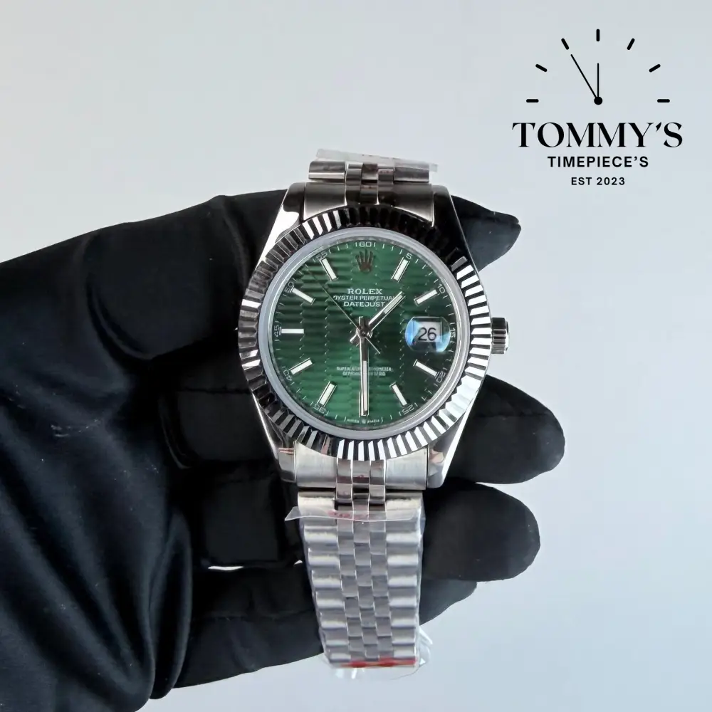 AAA+ Datejust (126334) 41mm Green Motif Dial- Jubilee Bracelet (Fluted Bezel)