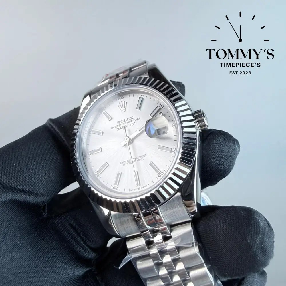 AAA+ Datejust (126334), 41mm Silver Dial-Jubilee Bracelet (Fluted Bezel) - Image 2