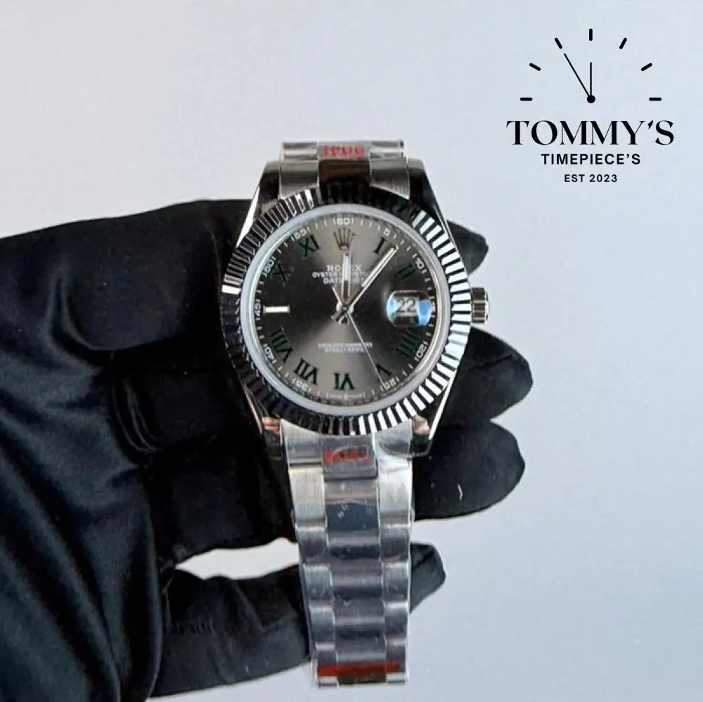 AAA+ Datejust (126334), 36mm Wimbledon Dial-Oyster Bracelet (Fluted Bezel)
