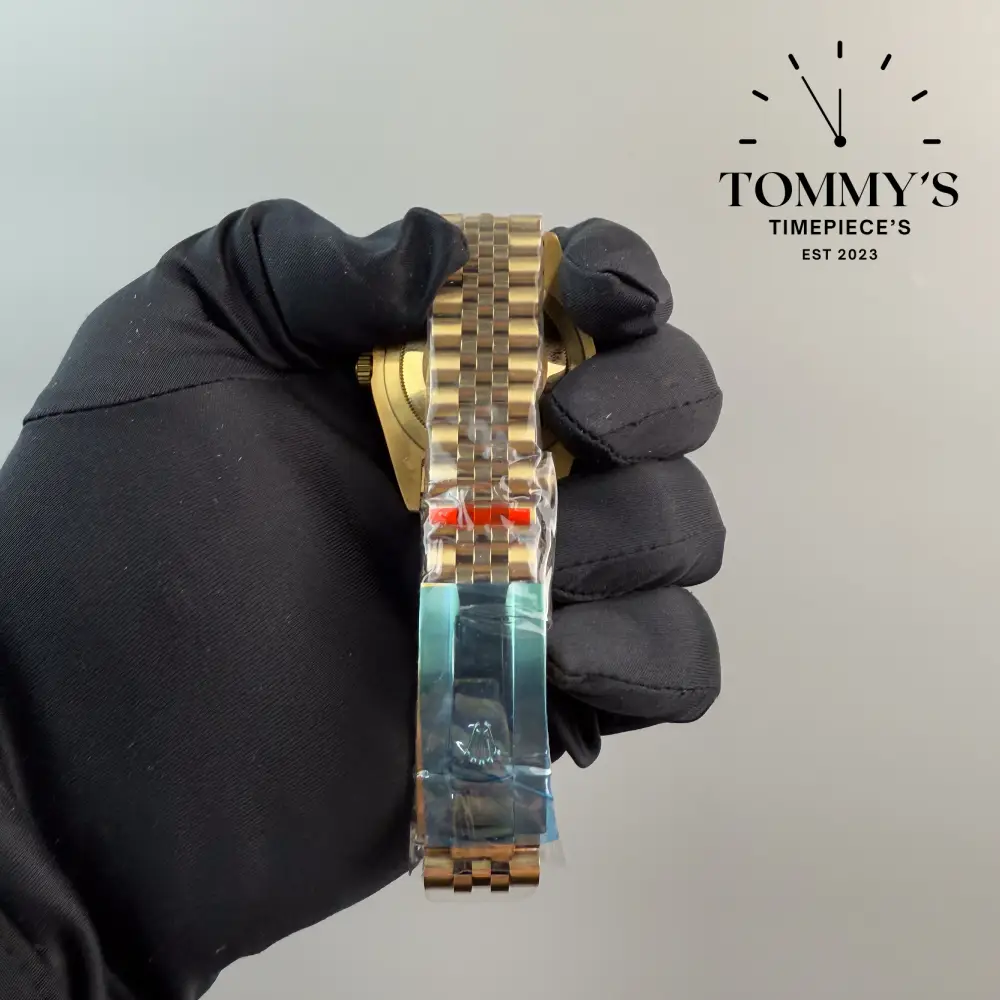 AAA+ Datejust (Full Gold), (178278) 41mm Black Dial-Jubilee Bracelet (Fluted Bezel) - Image 4