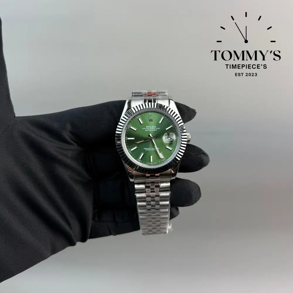 AAA+ Datejust, (126200-0020) 41mm Green Dial-Jubilee Bracelet (Fluted Bezel)