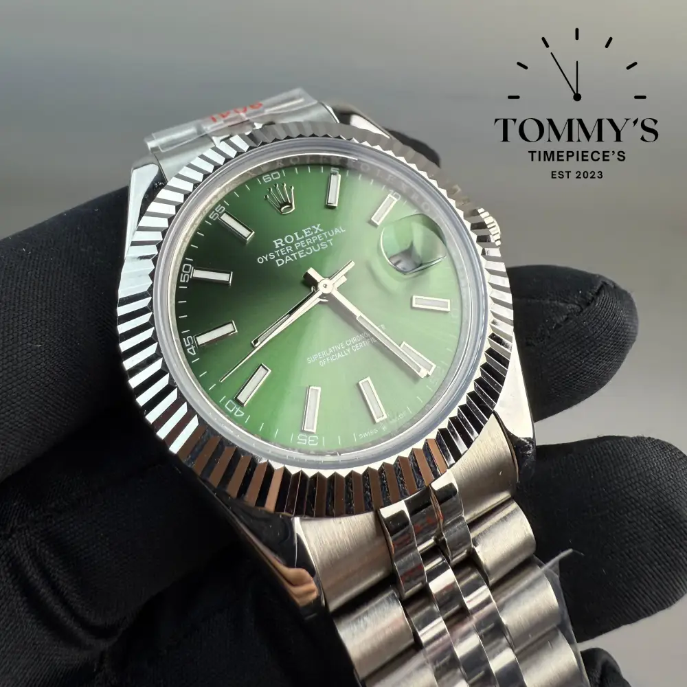 AAA+ Datejust, (126200-0020) 41mm Green Dial-Jubilee Bracelet (Fluted Bezel) - Image 2
