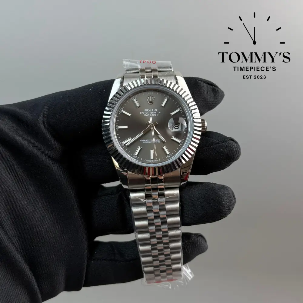 AAA+ Datejust, (m126334-0002) 41mm Rhodium Dial-Jubilee Bracelet (Fluted Bezel)