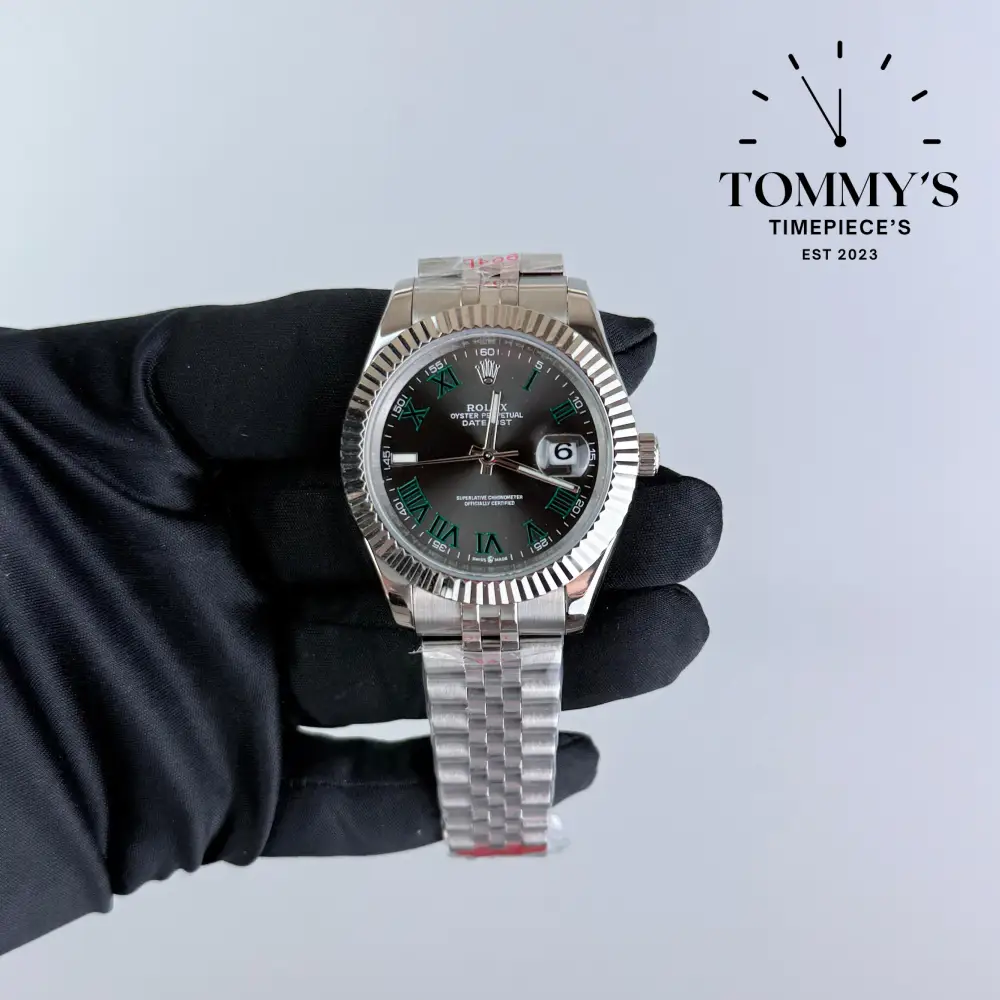 AAA+ Datejust, (126334) 41mm Wimbledon Dial-Jubilee Bracelet (Fluted Bezel)