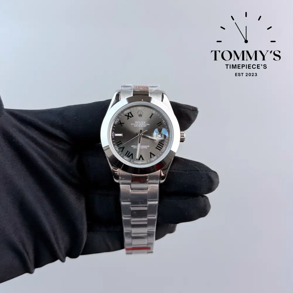 AAA+ Datejust, (126300) 41mm Wimbledon Dial-Oyster Bracelet (Smooth Bezel)