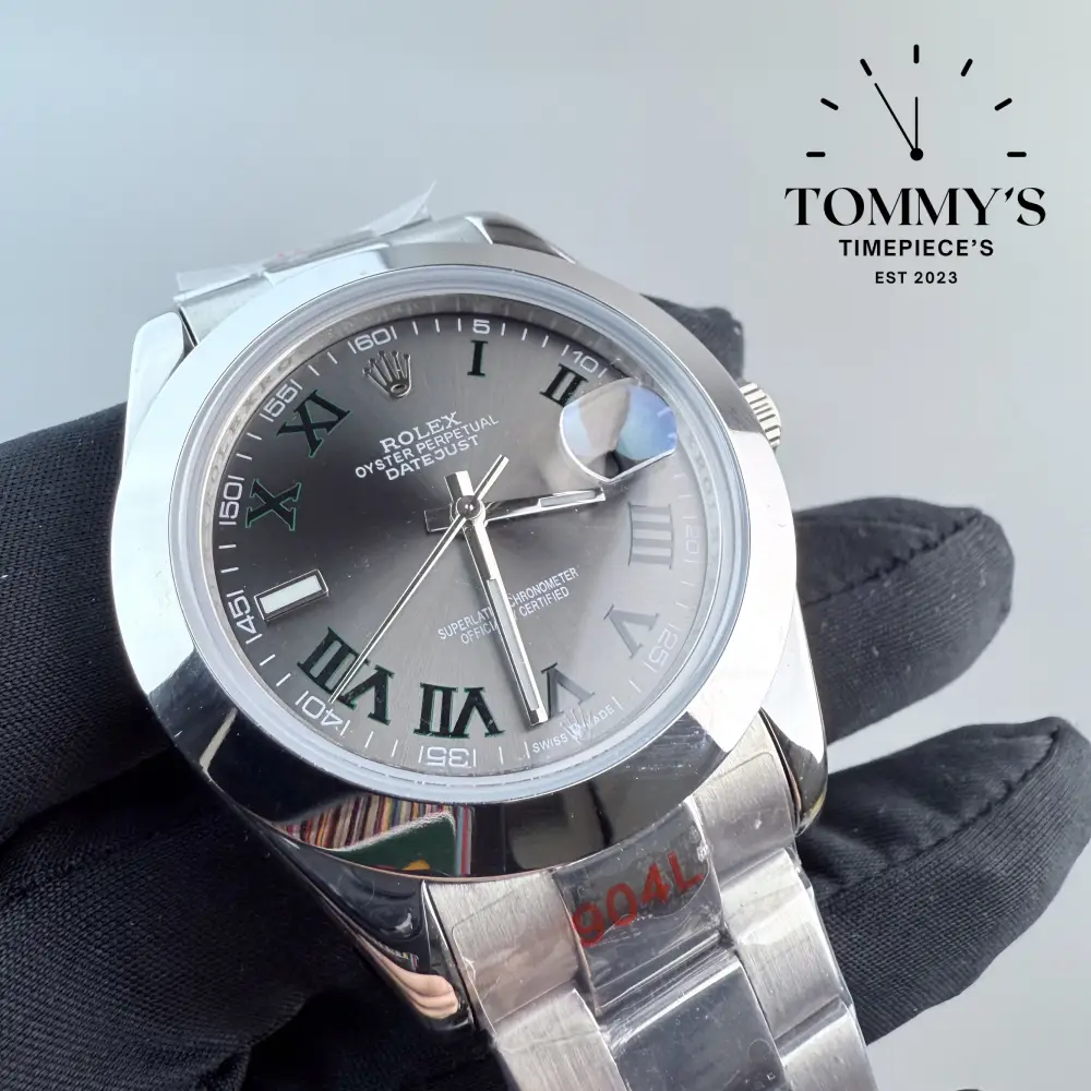 AAA+ Datejust, (126300) 41mm Wimbledon Dial-Oyster Bracelet (Smooth Bezel) - Image 2