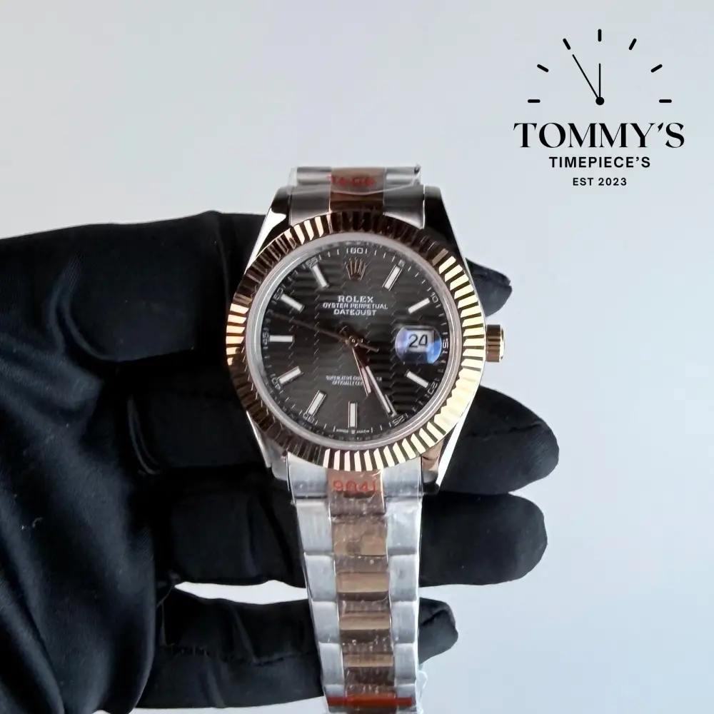 AAA+ Datejust (m126331 ), 41mm Black Dial-Oyster Bracelet (Fluted Bezel)