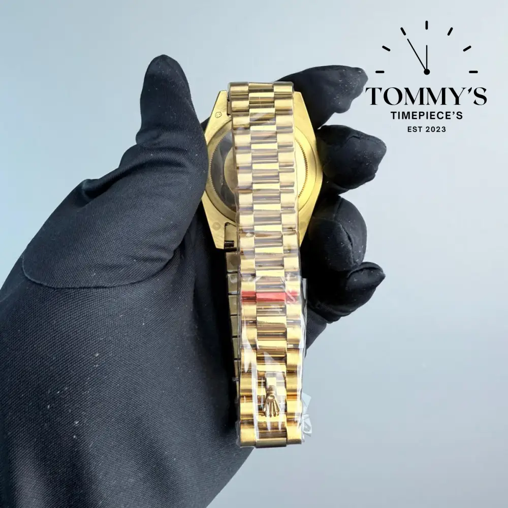 AAA+ Day Date, (228238 ) 40mm Black Dial-Presidential Bracelet (Fluted Bezel) - Image 4