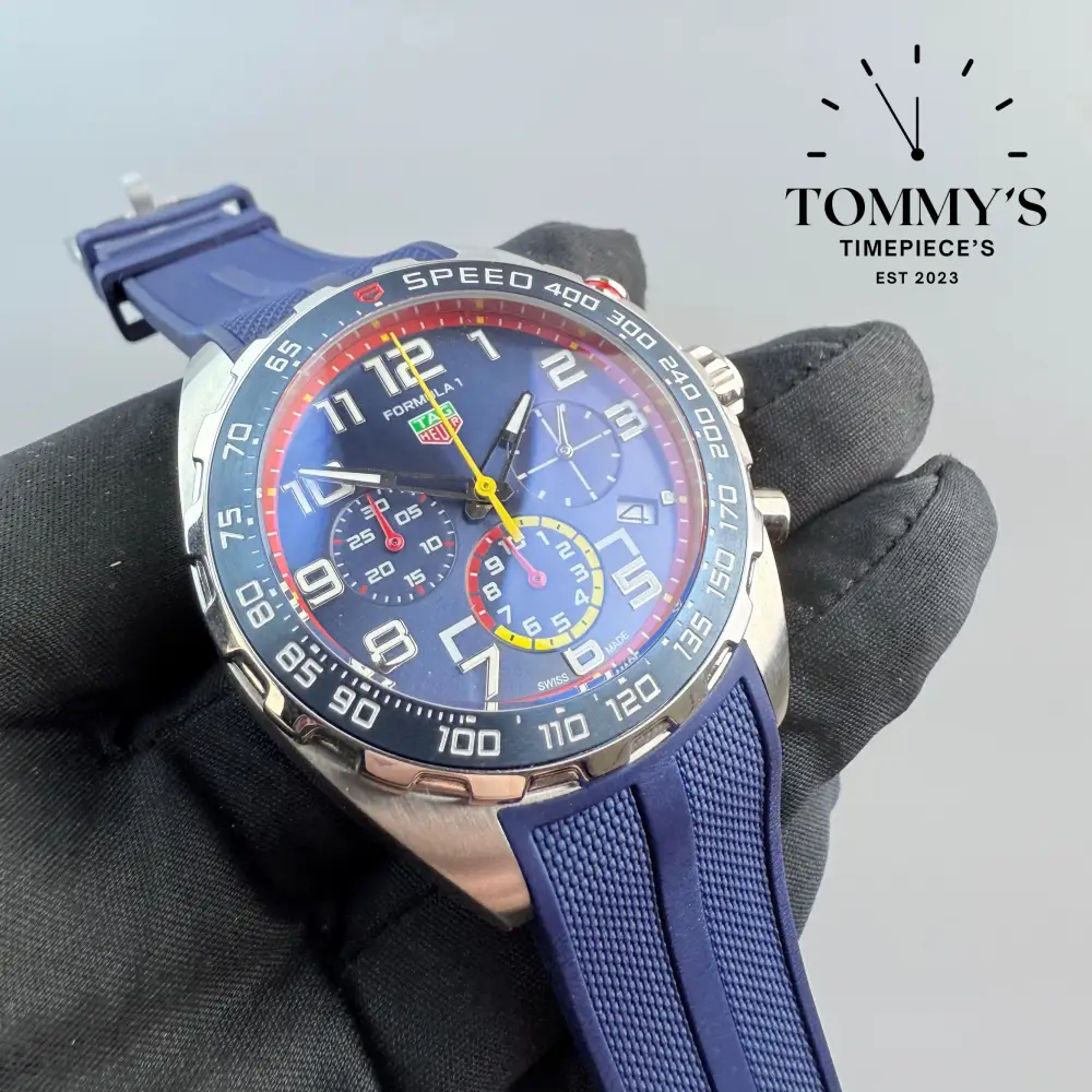 AAA+ Formula One x Red Bull Racing Special Edition, 43mm Blue Dial-Blue Rubber Strap (Blue Bezel) - Image 2