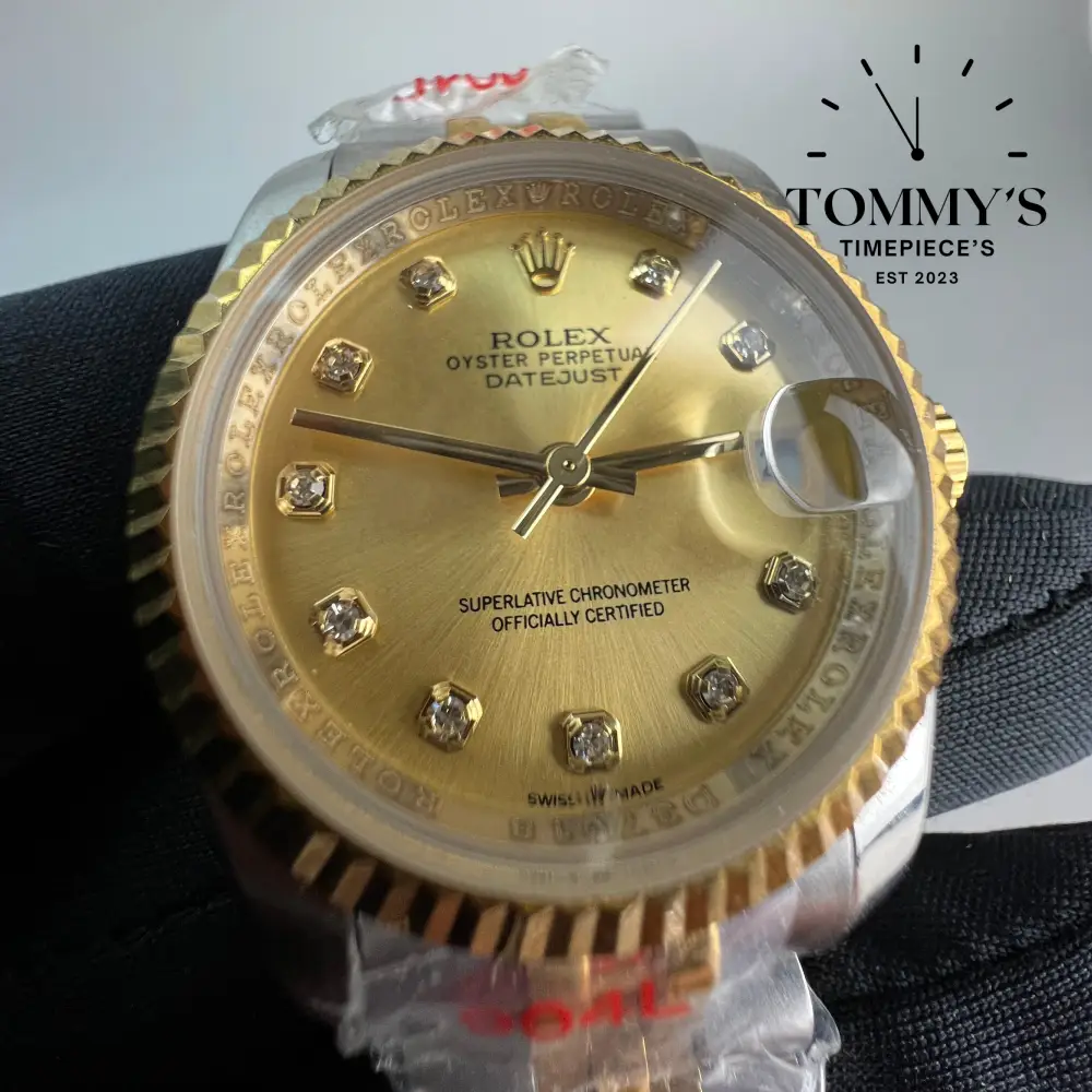 AAA+ Ladies Datejust, (279173) 28mm Yellow Gold Dial-Jubilee Bracelet (Bimetal Fluted Bezel) - Image 2