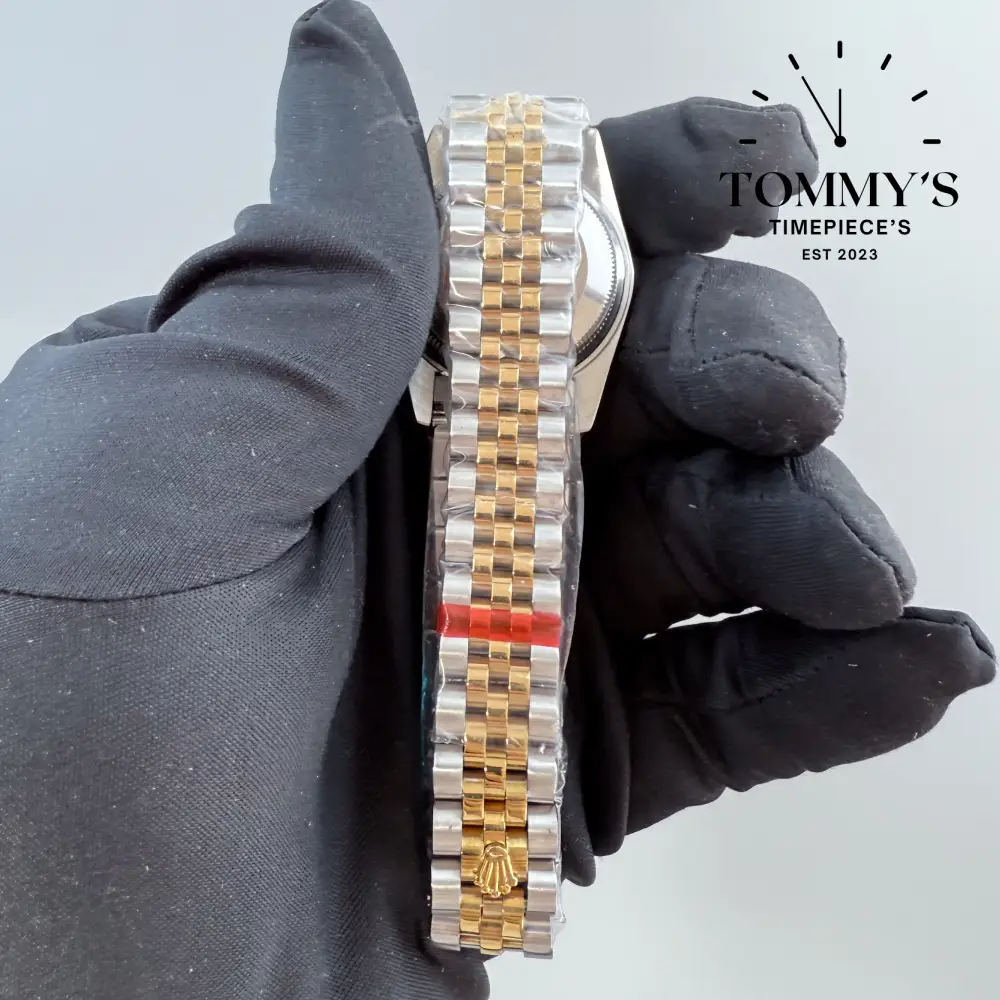 AAA+ Ladies Datejust (Bimetal Gold), (69173) 28mm White Dial-Jubilee Bracelet (Fluted Bezel) - Image 4