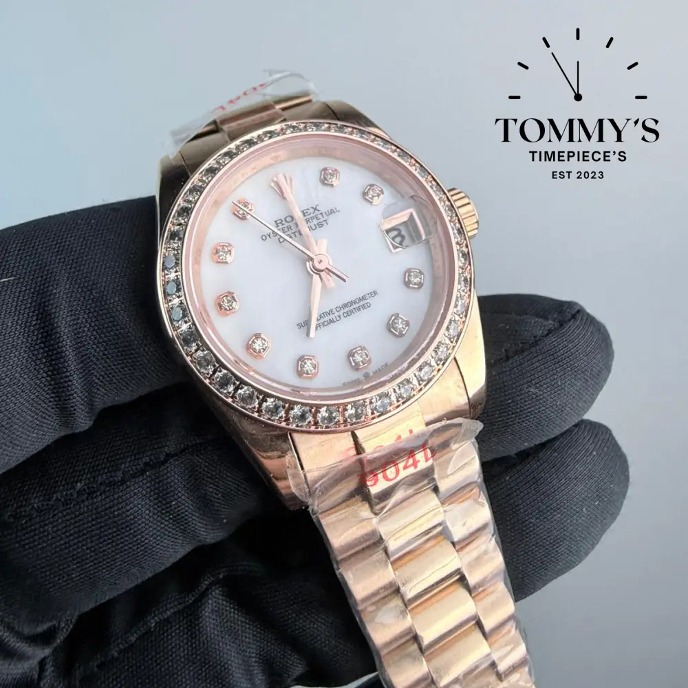 AAA+ Ladies Datejust, (279135RBR) 28mm white Dial-Presidential Bracelet (Diamond Bezel) - Image 2
