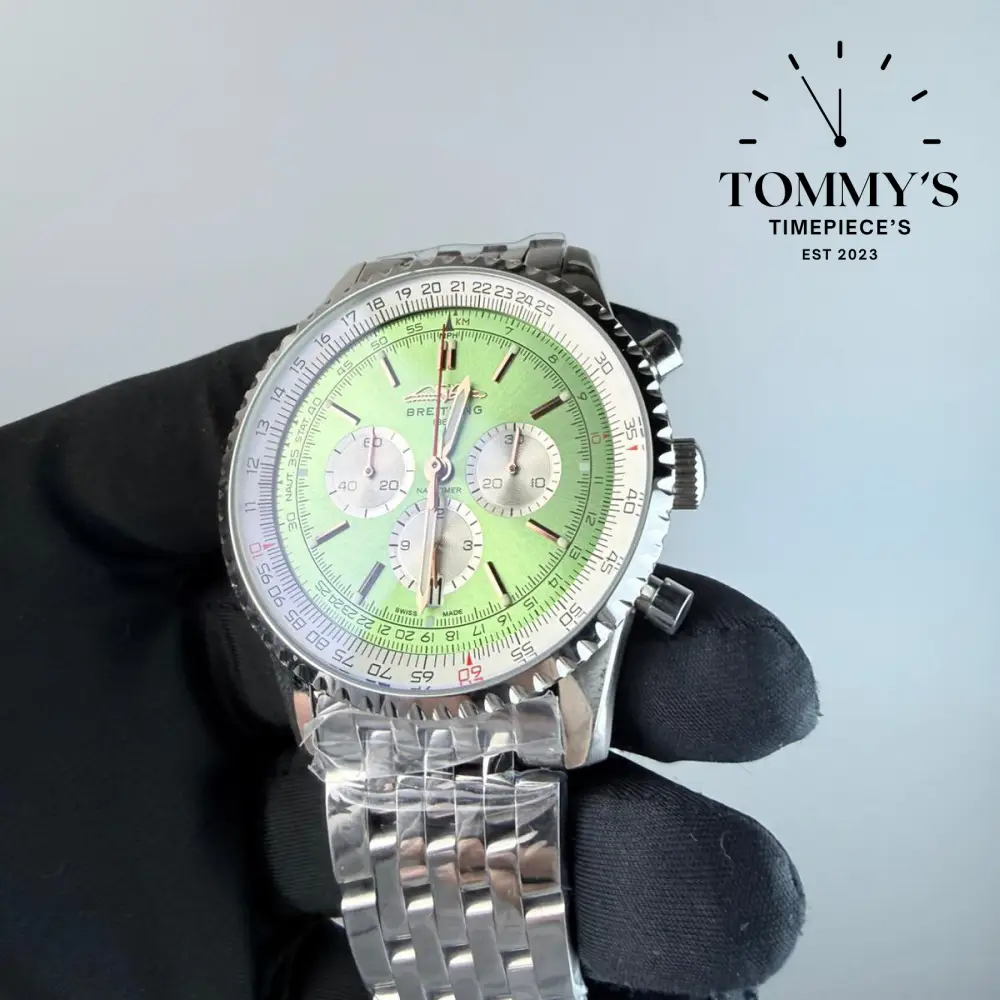 AAA+ Navitimer B01 Chronograph 41mm, Mint Green Dial - Stainless Steel - Image 2