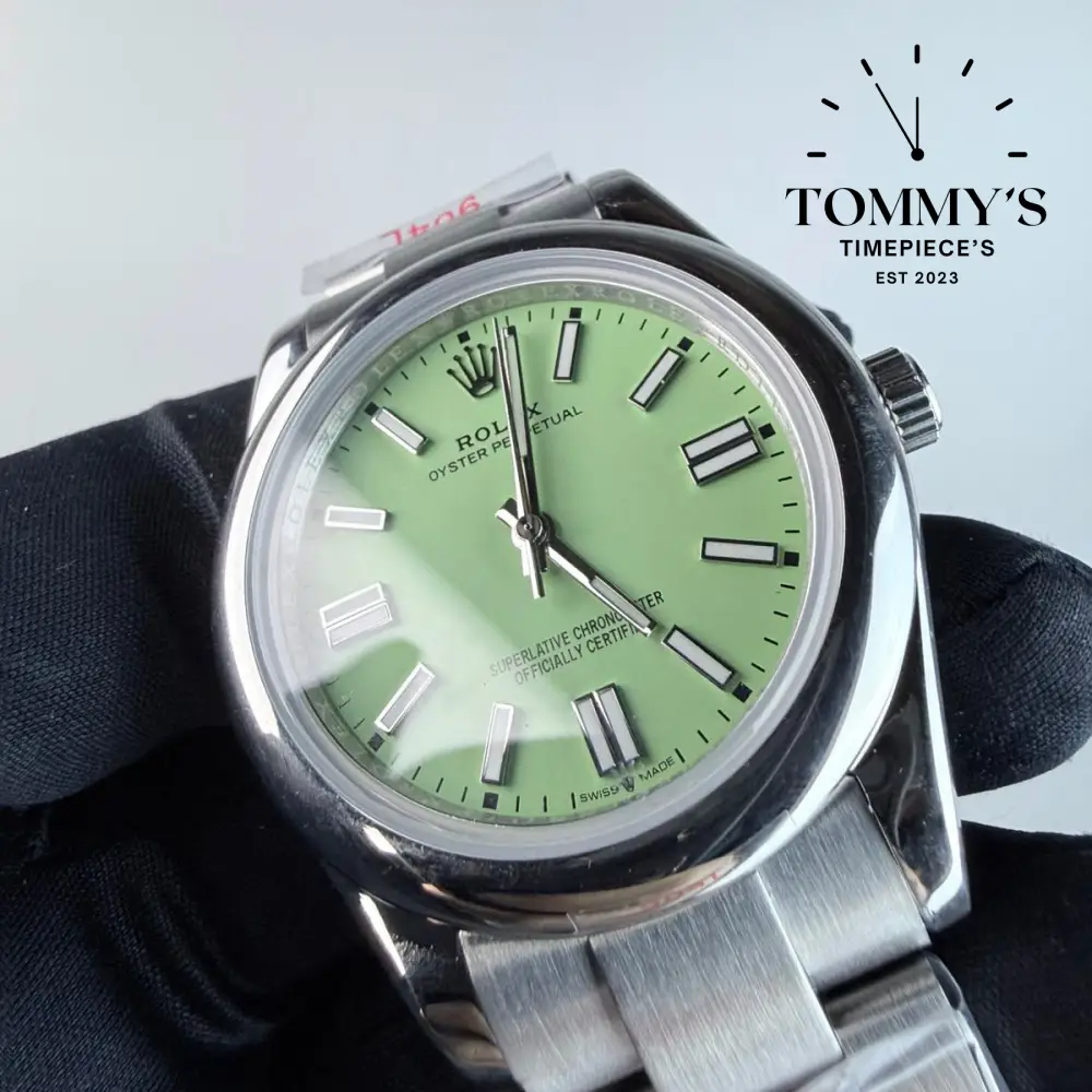 AAA+ Oyster Perpetual (134300) 41mm Pistachio Dial-Oyster Bracelet - Image 2