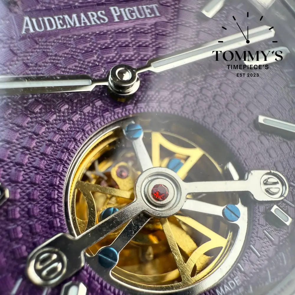 AAA+ Royal Oak, 41mm Purple Dial-Stainless Steel Bracelet (Silver-Toned Metallic Bezel) - Image 4