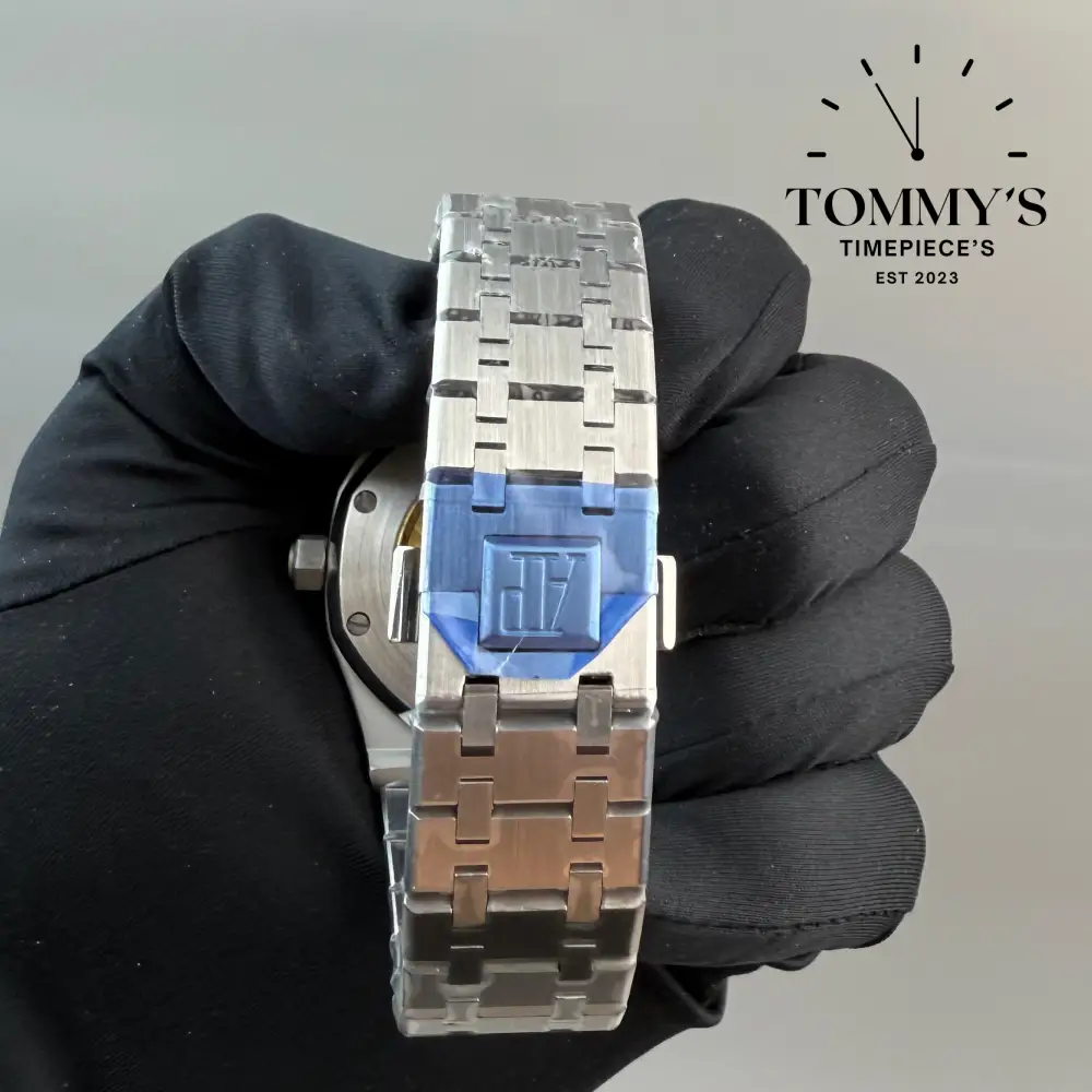 AAA+ Royal Oak, 41mm Purple Dial-Stainless Steel Bracelet (Silver-Toned Metallic Bezel) - Image 6